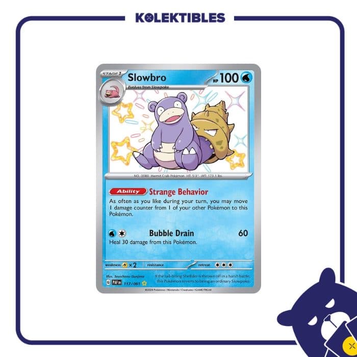 Pokemon English – PAF en 117/091 Slowbro 01/194/02/11/111