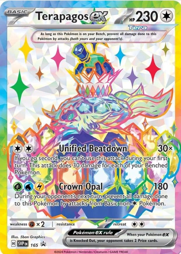 Pokemon English – Single Card SVP en Terapagos Ex