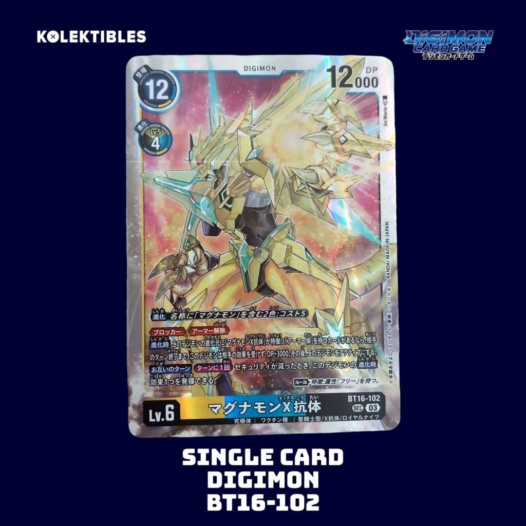 DIGIMON JEPANG - Single Card - BT16-102 SEC