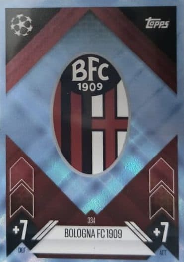 Topps – 334 Bologna FC 1909 01/042/02/11/113