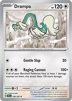 POKEMON ENGLISH - TEMPORAL FORCE - 138/162 H – Drampa ★ HOLO