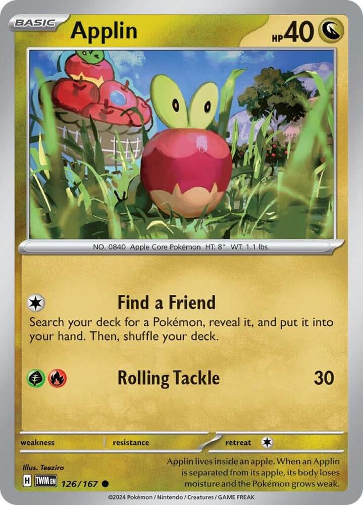 POKEMON ENGLISH - Twilight Masquerade - Applin 126/167
