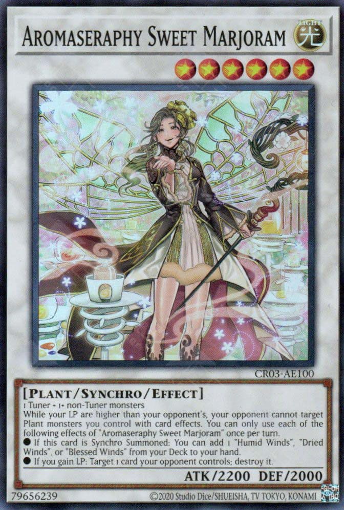 YU GI OH - CR03-AE100 - Aromaseraphy Sweet Marjoram (SR)