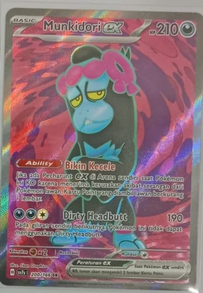 POKEMON INDONESIA SV7s - 200/166 AR - Munkidori EX