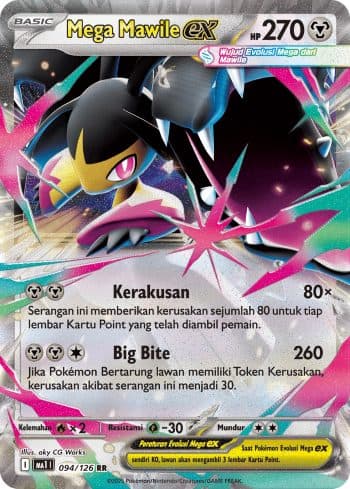 Pokemon Indonesia - MA1 094/126 RR - Mega Mawile EX