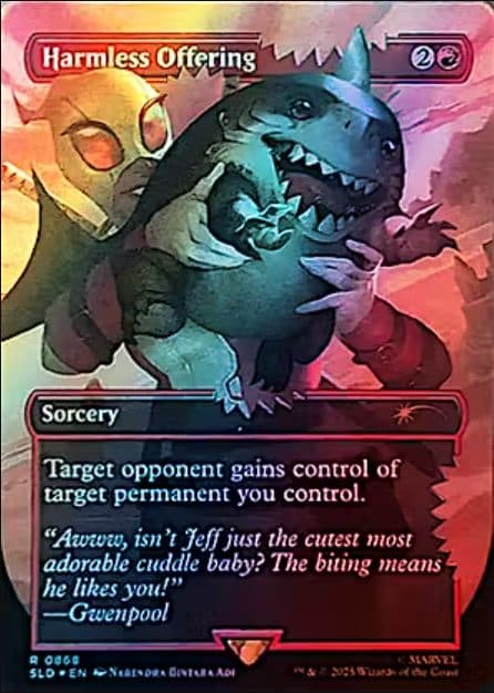 MTG – Secret Lair Deadpool – R 0868 SLD EN Foil – Harmless Offering