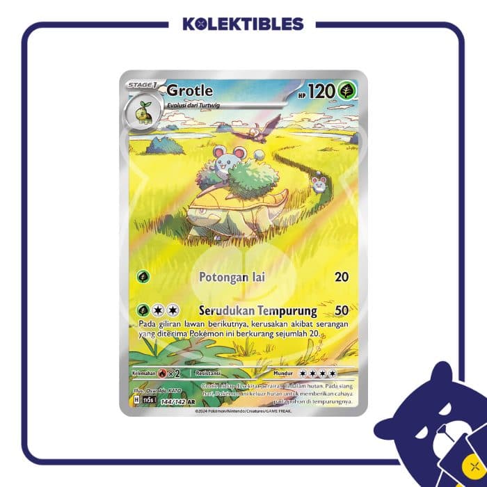 POKEMON INDONESIA - Sv5s - 144/142 AR – Grotle 01/123/02/11/115