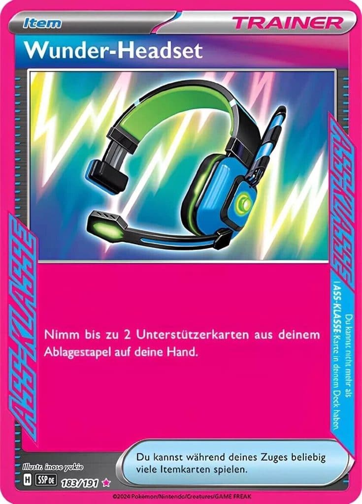POKEMON ENGLISH -SSP en Miracle Headset 183/191* 01/071/02/11/111