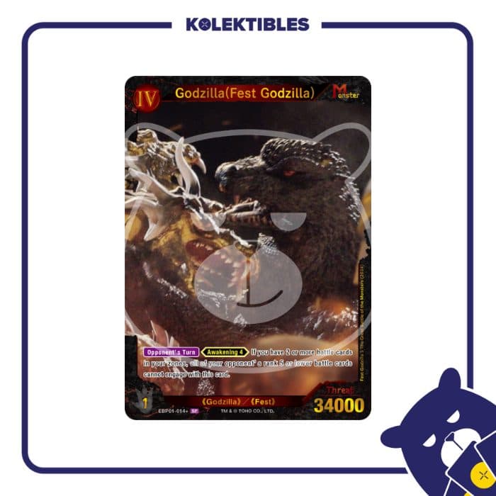 GODZILLA ENGLISH - BP01 - EBP01-014+ SP Parallel Godzilla (Fest Godzilla)