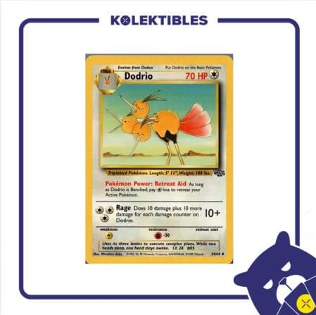 Pokemon English - 1999 Jungle Set 34/64 - Dodrio - 01/280/02/11/111