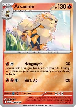 Pokémon Indonesia Promo – Arcanine 002/SV-P 01/008/02/11/111