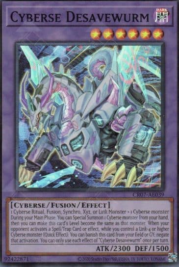 YU GI OH AE – CR07-AE039 SR Cyberse Desavewurm