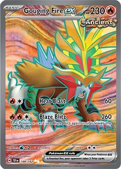 POKEMON ENGLISH - Temporal Force Gouging Fire Ex 188/162