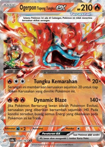 POKEMON INDONESIA - Sv6s Ogerpon Topeng Tungku Ex 040/167 RR 01/048/02/11/112