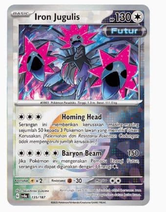 POKEMON INDONESIA – Sv8a – 135/187 – Iron Jugulis 01/122/02/11/111