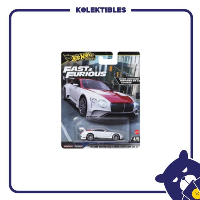 Hotwheels Premium – 2018 Bentley Continental Merah GT3 01/133/07/22/190