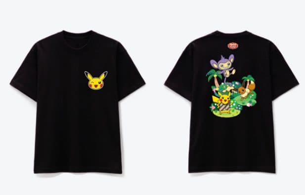 MERCH POKEMON - T-Shirt Adult Hitam