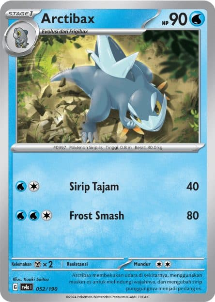 POKEMON INDONESIA SV4A Arctibax - 052/190 Reverse Holo