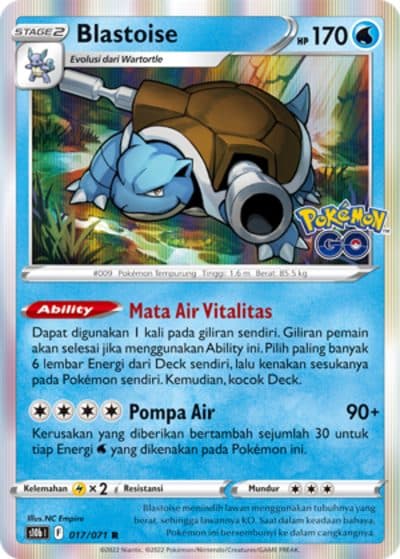 POKEMON INDONESIA S10b – 017/071 R - Blastoise