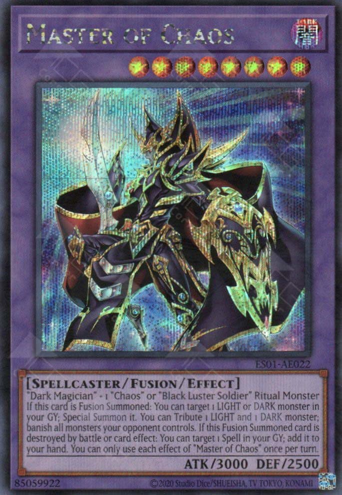 YU GI OH - ES01-AE022 Master of Chaos SER