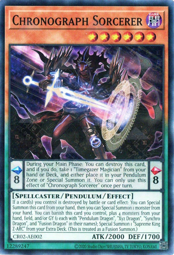 YU GI OH AE - Single Card - CR02-AE002 Chronograph Sorcerer (SR)