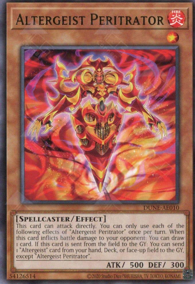 YU GI OH AE - Single Card - DUNE-AE010 Altergeist Peritrator (R)