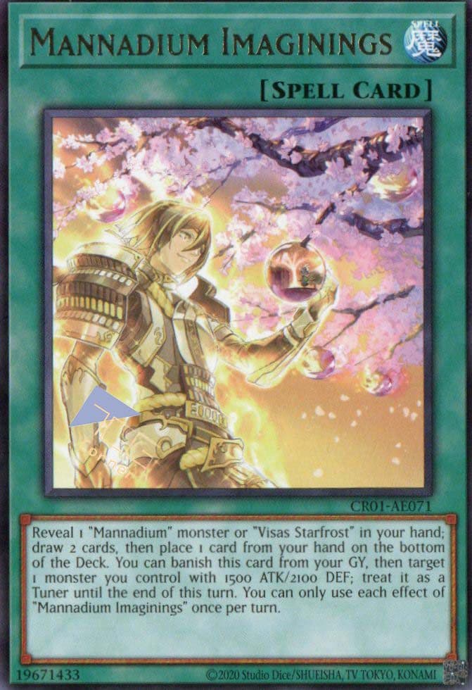 YU GI OH AE - Single Card - CR01-AE071 - Mannadium Imaginings (R)