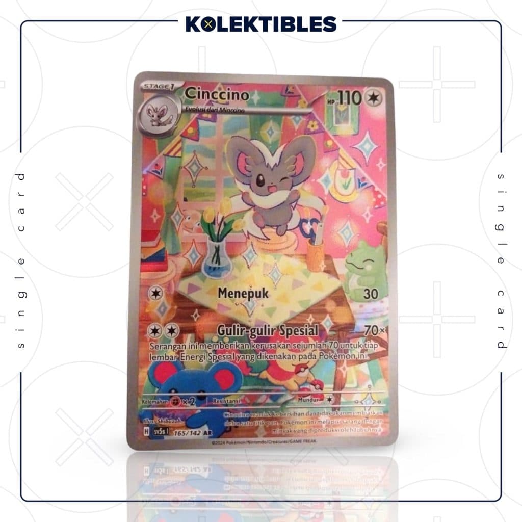 POKEMON INDONESIA - Sv5s Paradoks Andalan - Cinccino 165/142 AR
