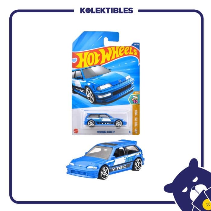 Hotwheels – Honda Civic EF Biru 01/133/07/22/190