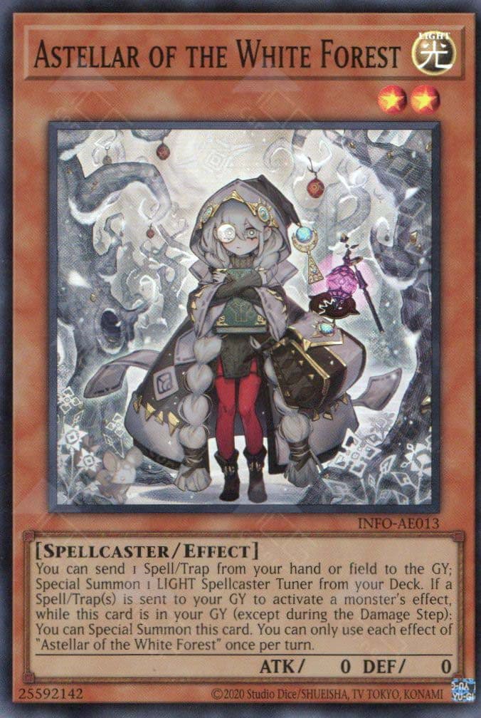 YU GI OH – INFO-AE013 Astellar of the White Forest (SR)