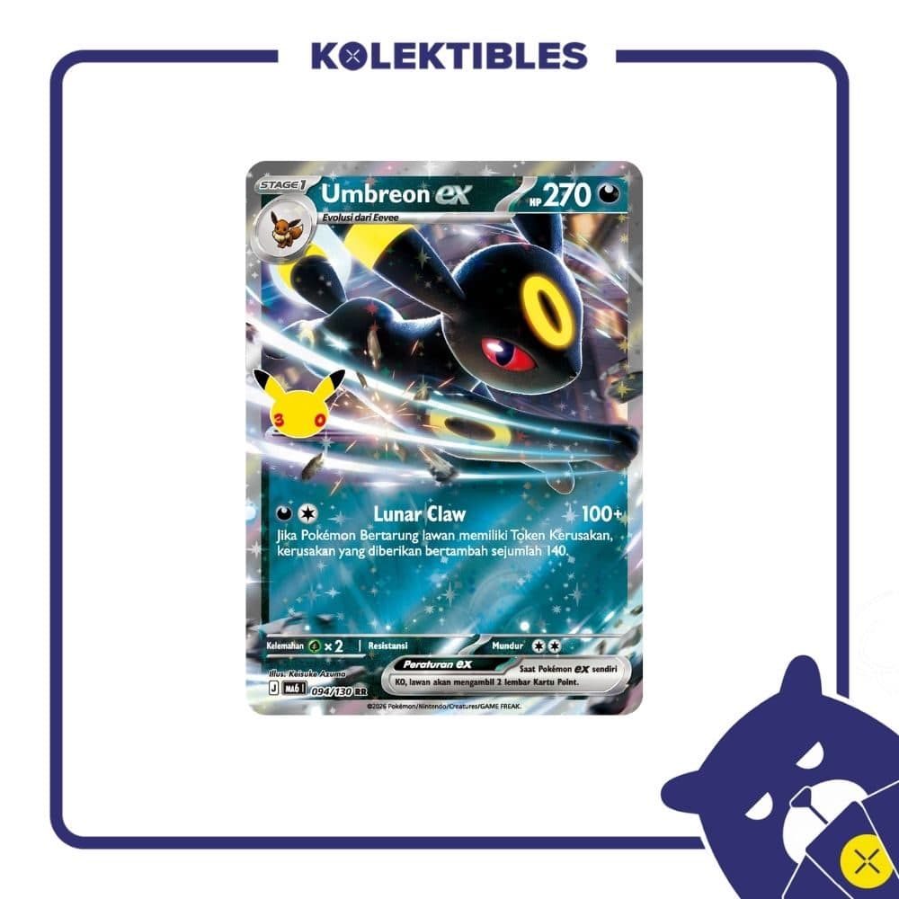 Pokemon Indonesia - MA6 094/130 RR - Umbreon EX 01/004/02/11/113