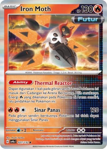 POKEMON INDONESIA SV4S Iron Moth – 027/132 R Holo