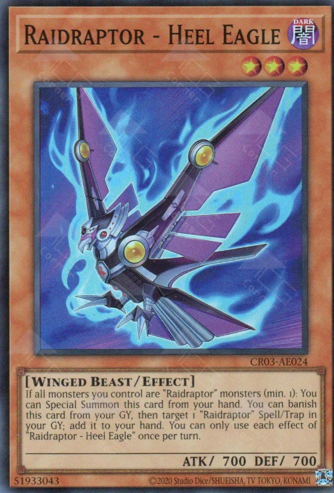 YU GI OH - CR03-AE024 - Raidraptor - Heel Eagle (SR)