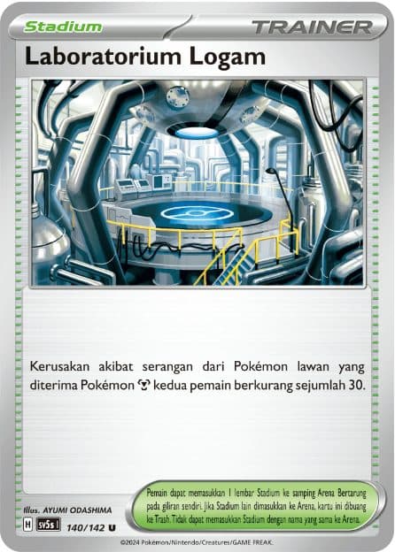 POKEMON INDONESIA SV5s Laboratorium Logam - 140/142 U