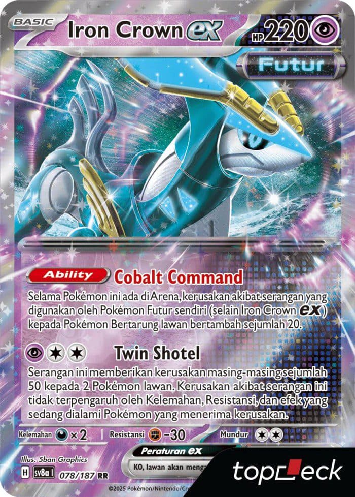 POKEMON INDONESIA – Sv8a Iron Crown Ex 078/187 RR