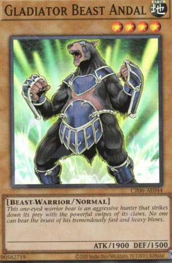 YUGIOH AE - GLADIATOR BEAST ANDAL CR06-AE044 (SR)