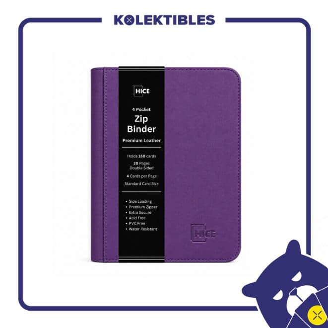 Hice – 4 Pocket Zip Binder – Purple