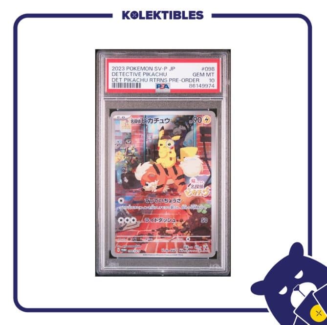 Detective Pikachu 098 SV-P - Pokemon Det Pikachu Returns 2023 Japan - PSA 10 - 01/004/02/11/