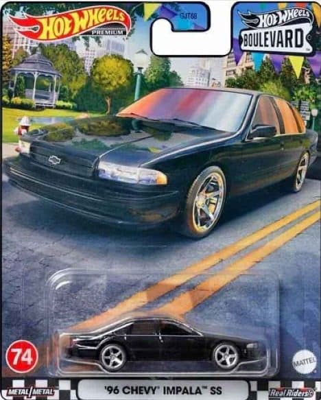 Hot Wheels Premium - '96 Chevy Impala SS Black 01/133/07/22/190