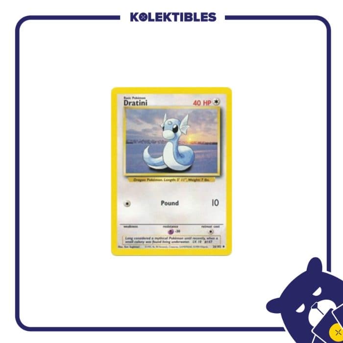 Pokemon English - 1999 Base Set 26/102 - Dratini - 01/280/02/11/111