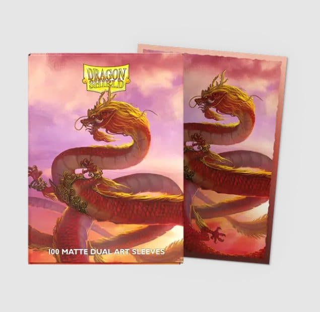DRAGON SHIELD - 100 STD Dual Matte Art Sleeves - 2024 Wood Dragon