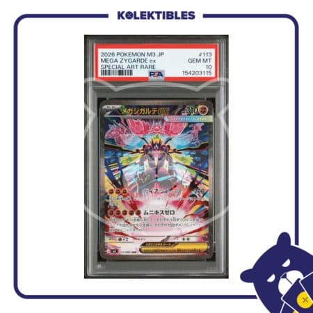 Mega Zygarde EX 113 SAR - Pokemon M3 2026 Japan - PSA 10