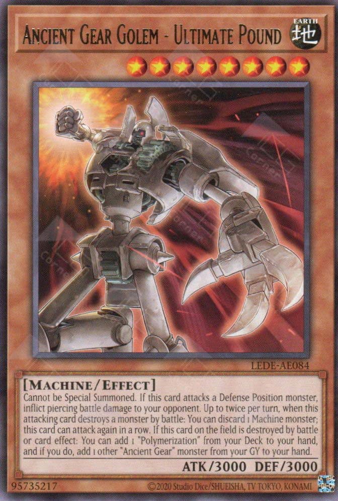 YU GI OH AE - Single Card - LEDE-AE084 Ancient Gear Golem - Ultimate Pound (R)