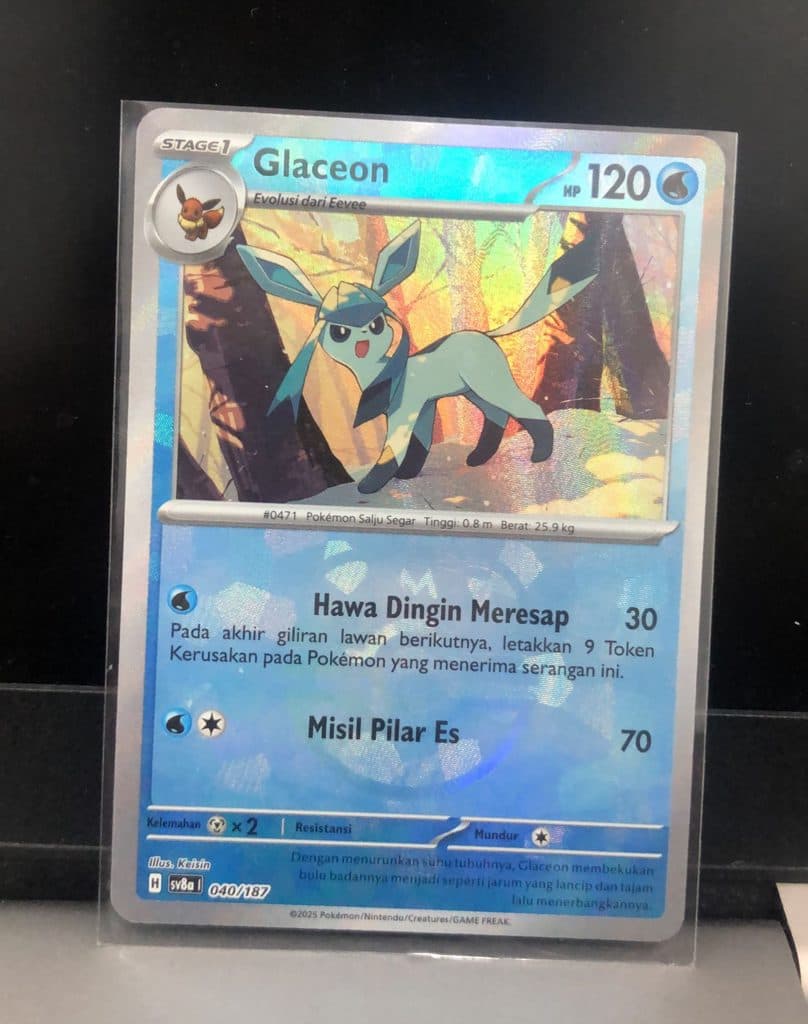 Pokemon Indonesia – sv8a 040/187 Glaceon 01/100/02/11/111