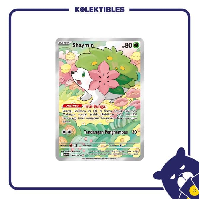 Pokemon Indonesia - SV9s 141/139 AR - Shyamin 01/190/02/11/111