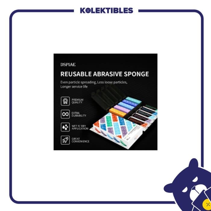 Gundamnesia - DS3-S01 Reusable Abrasive Sponge Set 40pcs 01/162/10/29/194