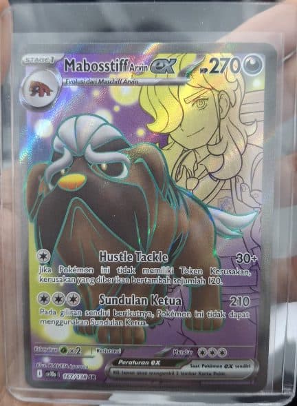 POKEMON INDONESIA – SV10S – 167/138 SR – Mabosstiff Arvin EX