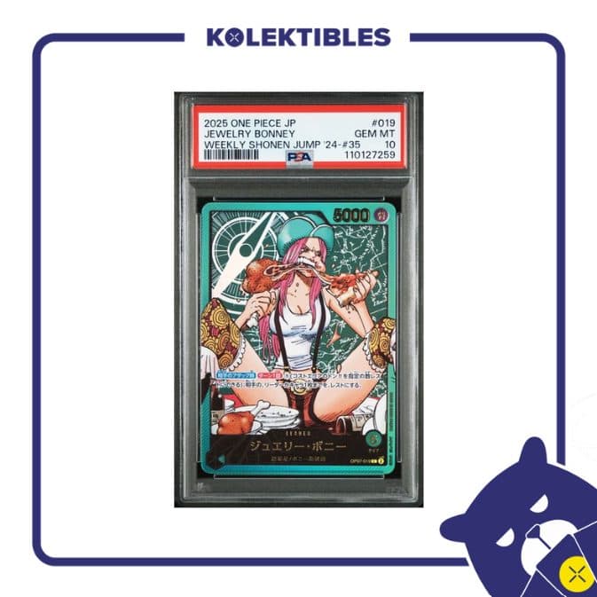 Jewelry Bonney 019 L – One Piece Weekly Shonen Jump 24 35 2025 Japan – PSA 10
