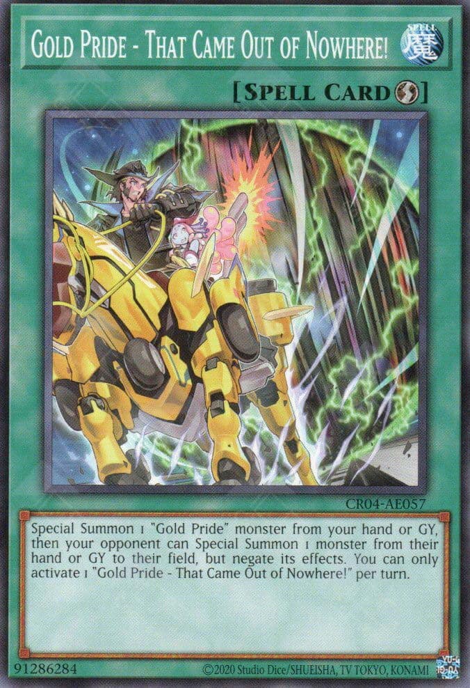 YU GI OH AE - CR04-AE057 Gold Pride - That Came Out of Nowhere! (N)