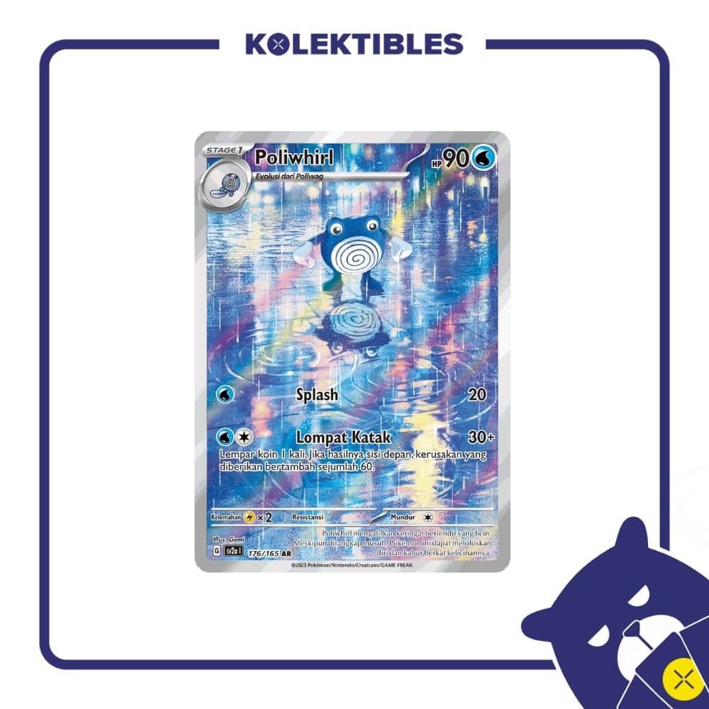 Pokemon Indonesia - sv2a 176/165 AR - Poliwhirl 01/194/02/11/111